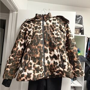 ASOS 4505 Leopard Print Ski Jacket
